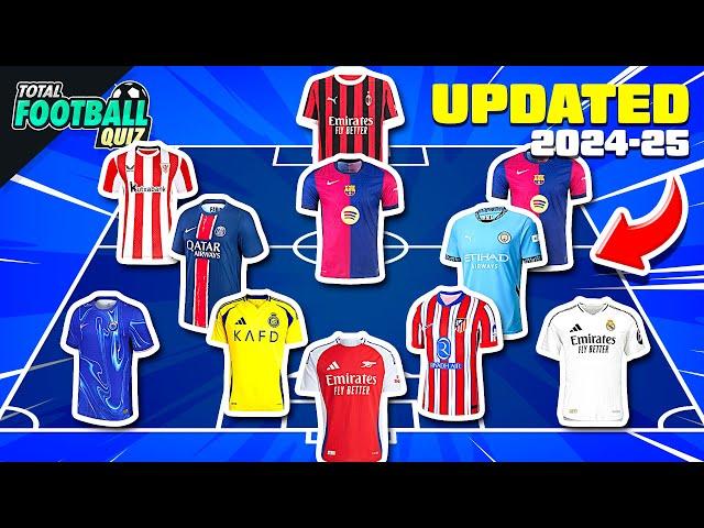 GUESS THE NATIONAL TEAM BY PLAYERS' JERSEYS' CLUB | QUIZ FOOTBALL TRIVIA 2024