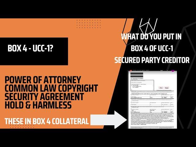 Day 5- Want to Know What  To Put in Box 4 Collateral of UCC1 |Discharge Debt Admin Process?