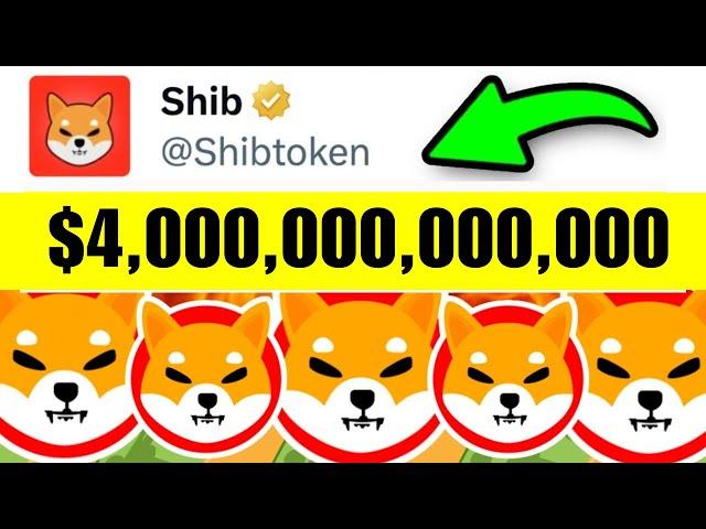 SHIBA INU COIN NEWS TODAY: SHYTOSHI DID WHAT?? $4,000,000,000,000 IS NOT A JOKE NUMBER!! - SHIBA INU