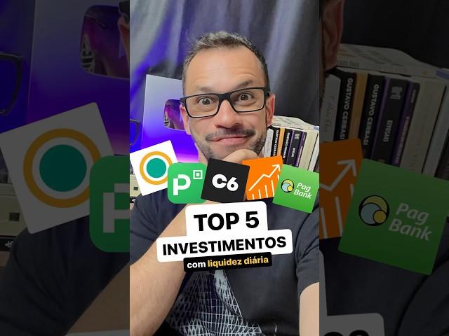 Top 5 investimentos com liquide diária! Qual é melhor? #investimentos #econoweek #tesourodireto