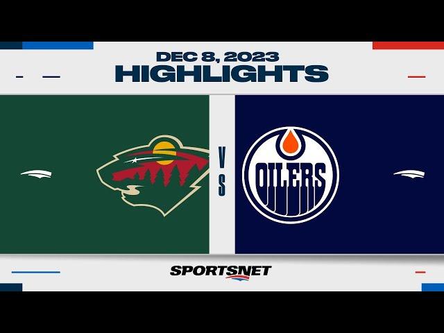 NHL Highlights | Wild vs. Oilers - December 8, 2023