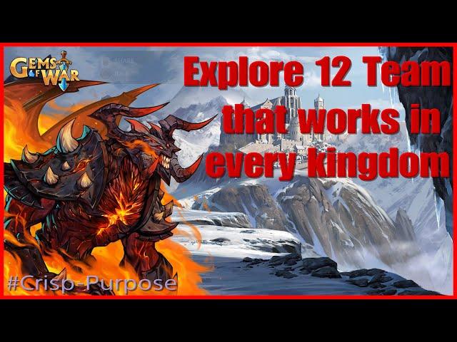 Gems of War Explore 12 Team for Any Kingdom