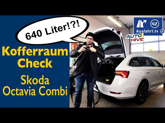 Kofferraum-Check: Skoda Octavia Combi - was passt in den Kofferraum? Fahrrad? Leiter? Koffer?