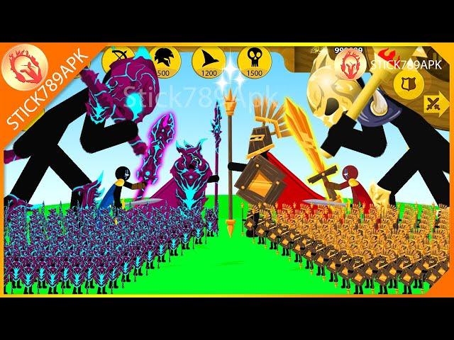 GIANT BOSS XIPHOS VAMPIRE VS GOLDENTREE BOSS, GOLDEN FINAL BOSS | Stick War Legacy Mod | Stick789Apk