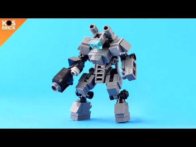 Lego Gundam RX-77 Inspired Mini Mech part 2 (Tutorial)