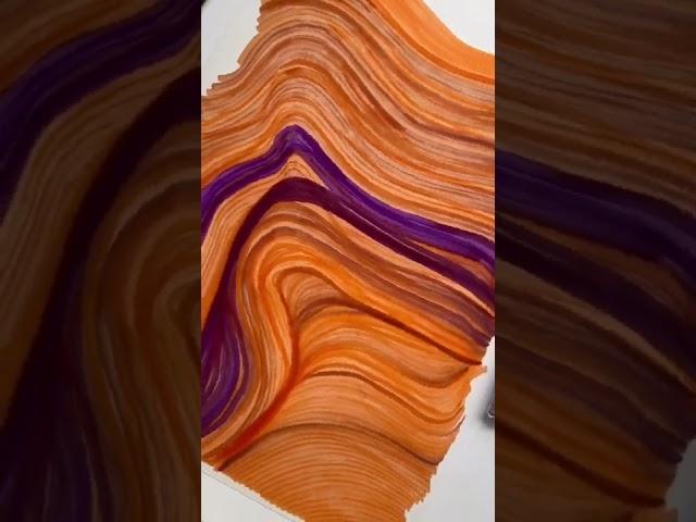 Waves #doodle #arttutorials #satisfyingvideo #lineart #brushstrokes #painting #abstractart #jasbir