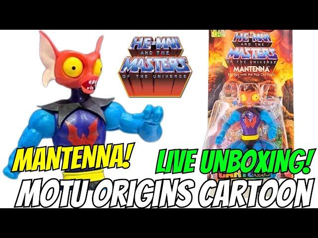 Masters Of The Universe Origins Cartoon Mantenna Figure Live Unboxing!