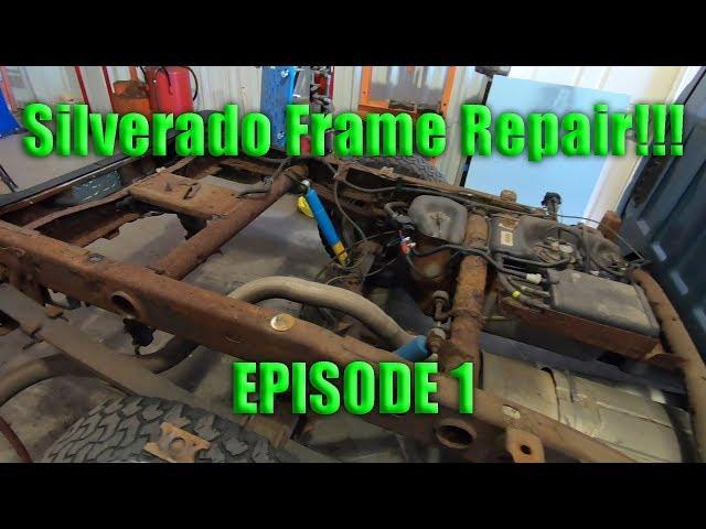 Chevy Silverado Frame Repair!! Crossmembers Rotted BAD! Episode 1