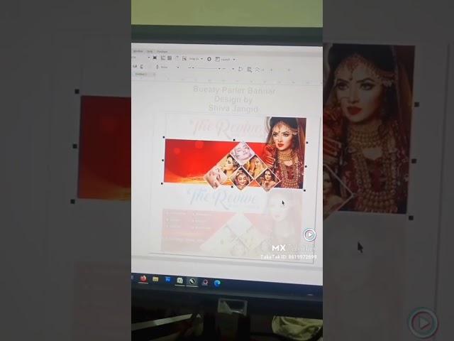 Coreldraw Bueaty Parler Banner Design #parlour #parlourcourse #coraldraw