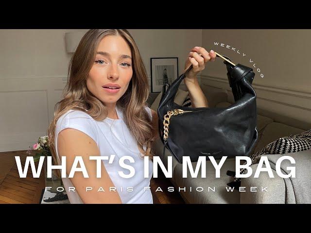 What's in my bag for Paris fashion week 2023 | Daily life vlog and a chaotic haul with my sister