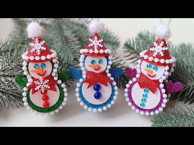 ️ DIY Snowman  Christmas decorations  Christmas craft idea