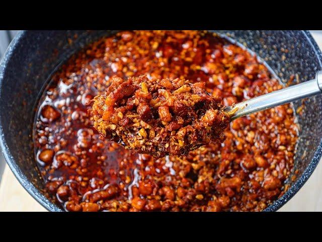 PORK CRACKLING CHILI OIL CRISP: Mom's Recipe 