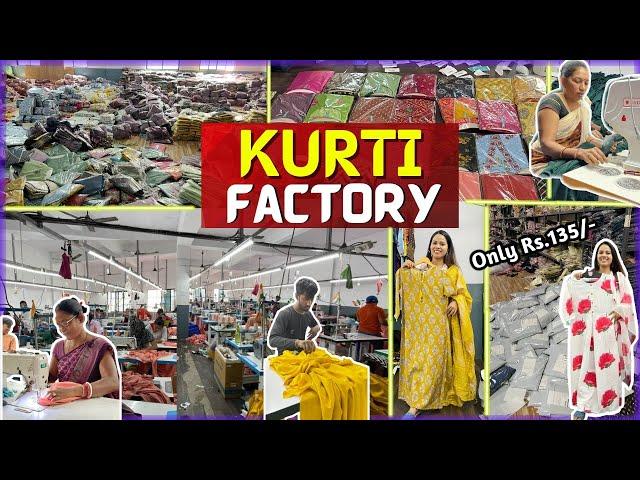 Kurti Factory in Surat | Kurti Manufacturer | Best Ethnic Wear | Cash On Delivery | Kurti @Rs.135