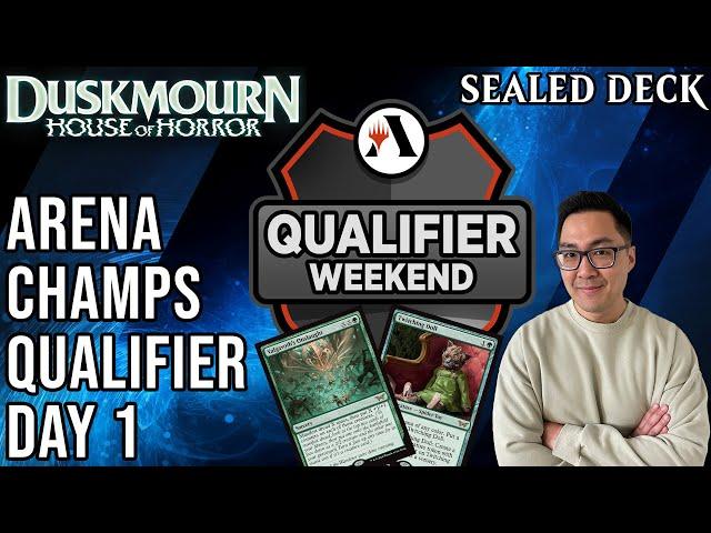 Let's Qualify For The Arena Championship! | Qualifier Weekend Day 1| Duskmourn Sealed Deck | MTGA