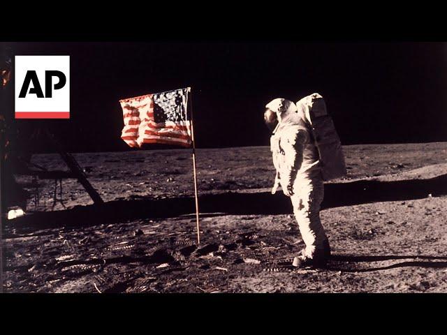 WATCH: Footage from the 1969 Apollo 11 moon landing