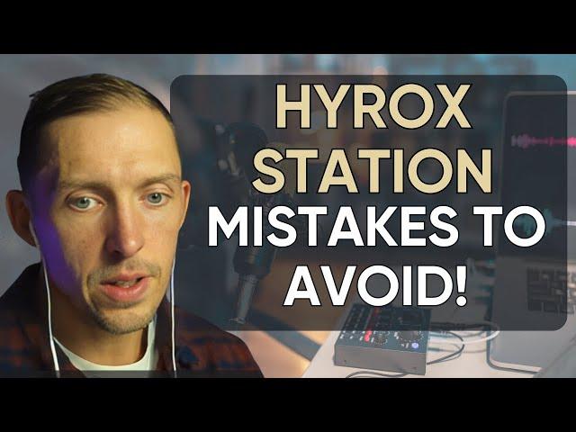 HYROX station mistakes to avoid: SkiErg through burpees broad jumps