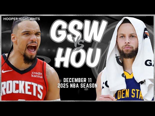 Golden State Warriors vs Houston Rockets Full Game Highlights | Dec 11 | 2025 NBA Season