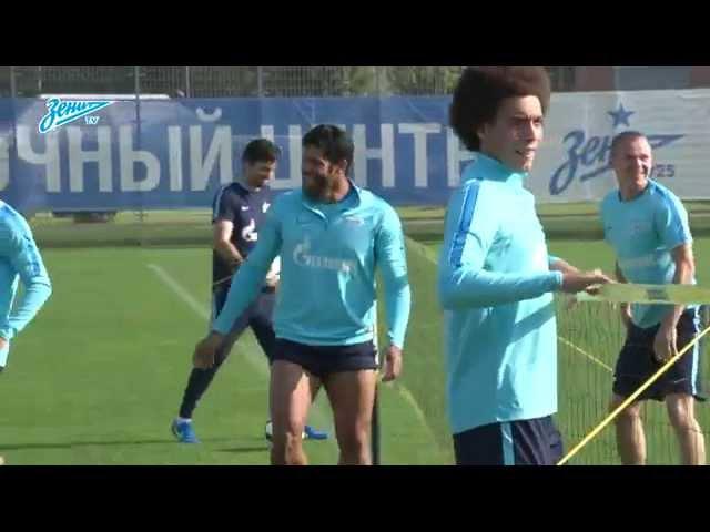 Axel Witsel training with Zenit