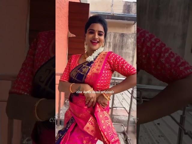 Cute Serial Actress Trending Dance Reels Video  | Cine Bytes Tamil Originals