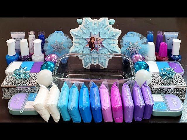 Frozen Slime Mixing Random Into Slime! Satisfying Slime Video ASMR
