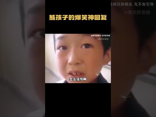 盘点熊孩子的爆笑神回复