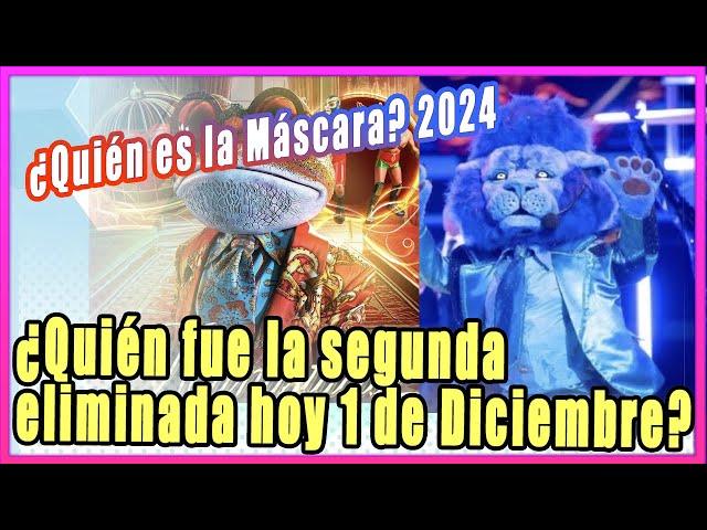 ¿Quién es la segunda eliminada HOY 1 de diciembre en "Quién es la mascara?