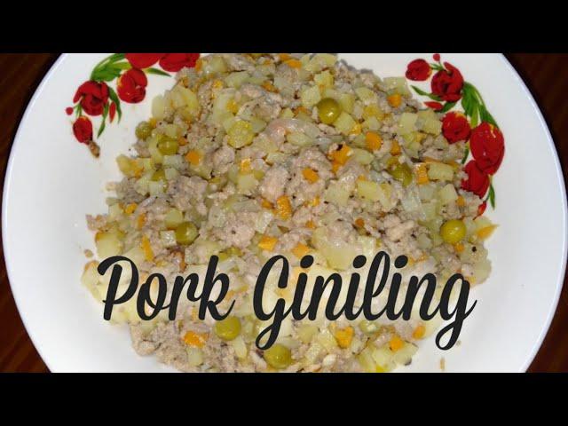 Pork Giniling / Ground Pork with potatoes and carrots / How to cook pork giniling