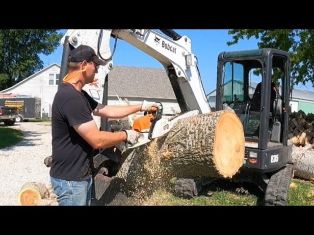 #148 Cutting Firewood equals Happyness....