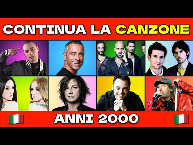 CONTINUA LA CANZONE ITALIANA - ANNI 2000 (Parte 1) | Finish The Lyrics Quiz