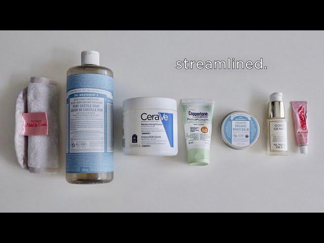 MINIMALIST SKINCARE ROUTINE 2024 ️ morning  evening ️ weekly routines ***simple + realistic***