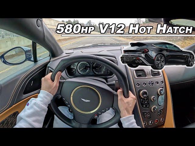 2019 Aston Martin Vanquish Zagato Shooting Brake -  Rare 1/99 V12 Hatchback (POV Binaural Audio)