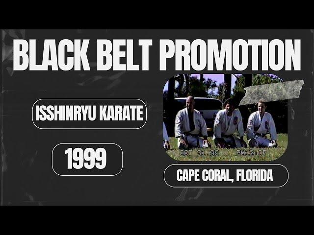 Isshinryu Karate | Black belt promotion | 1999