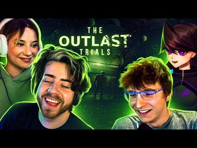 Cellbit playing The Outlast Trials with Baghera, Jaiden, and Slime