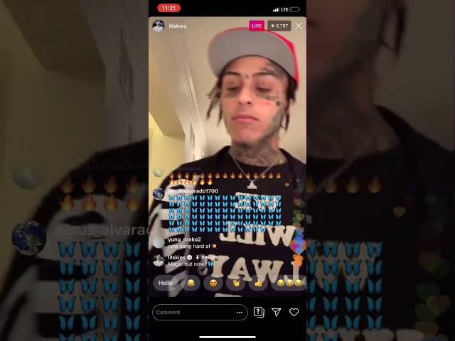 Lil skies Instagram live singing Magic