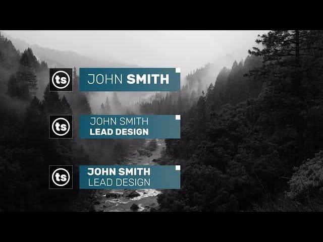 Glitch Lower Thirds After Effects Templates