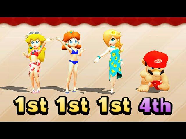 Mario Party: The Top 100 - Princesses Vs Mario All Minigames (Hardest Difficulty)