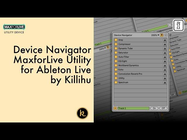 Device Navigator MaxforLive Utility Device for Ableton Live by Killihu