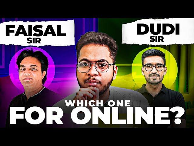 ️ Faisal Sir  Vs Rahul Dudi Sir Pw Which is Good for ONLINE ⁉️