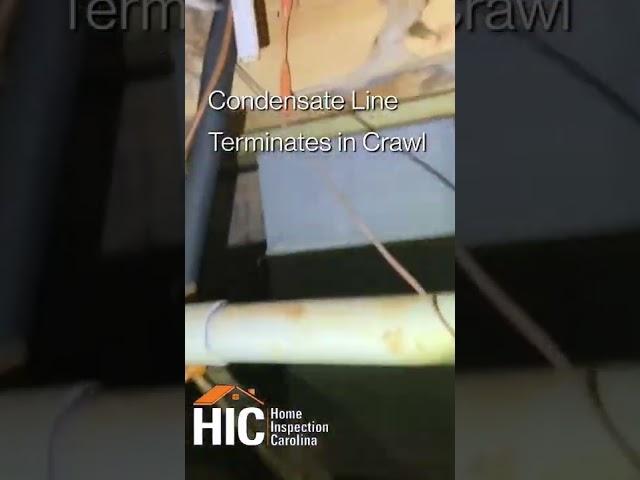Condensate Line Terminates in Crawl Space