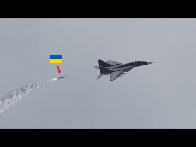 Ukrainian missile strike hits MiG-29 Russian fighter Jet, pilot and co-pilot died instantly | ARMA