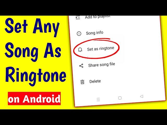 How to Make a Song Your Ringtone on Android 2024