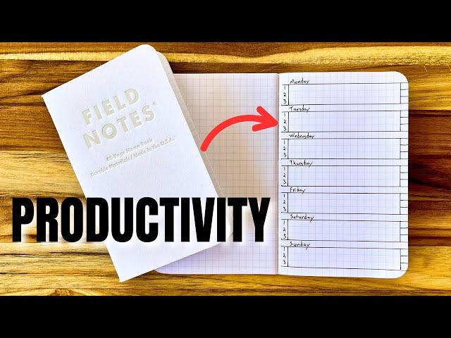 End Procrastination With THIS Pocket Notebook Setup!