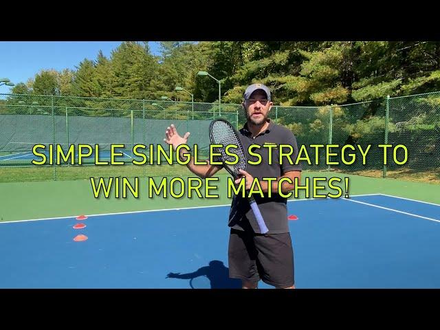 How to Win More Matches Now! Easy Singles Strategy - High Percentage Tennis!