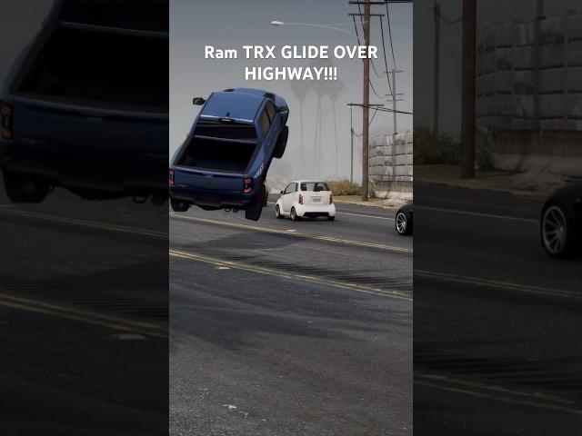 1500Hp Ram TRX FLY OVER HIGHWAY! #trx #ram #srt #srt8 #trackhawk #dodge #1000hp #hellcat #fastcar