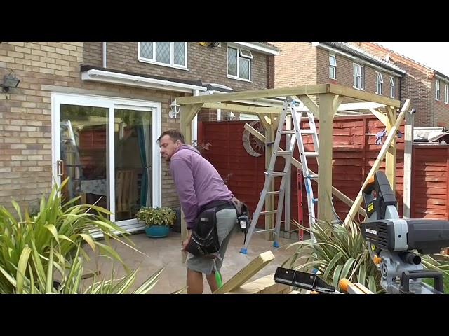 2m Gazebo Build in Belvedere Kent