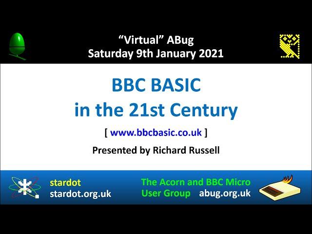 ABug 10: BBC BASIC in the 21st Century (Richard Russell) Windows SDL Programming Applications Micro