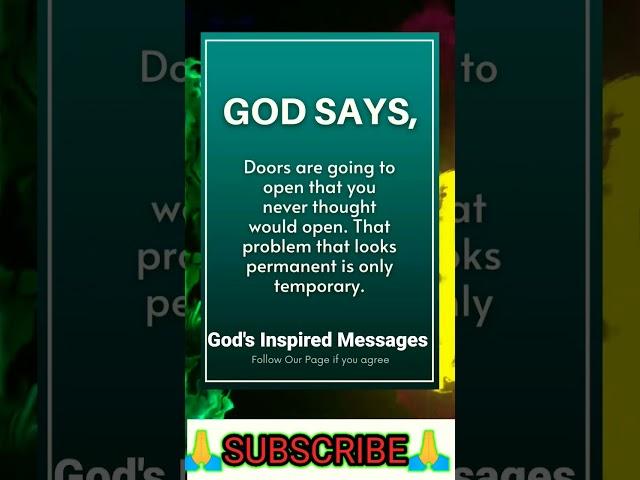 God's Inspired Messages ️ God Says Today ️ #god #godsays #shorts #godmessage