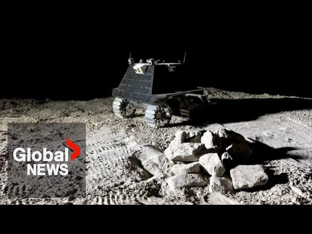 1st Canadian lunar rover goes on test run