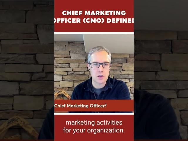 What a Chief Marketing Officer really! #marketing