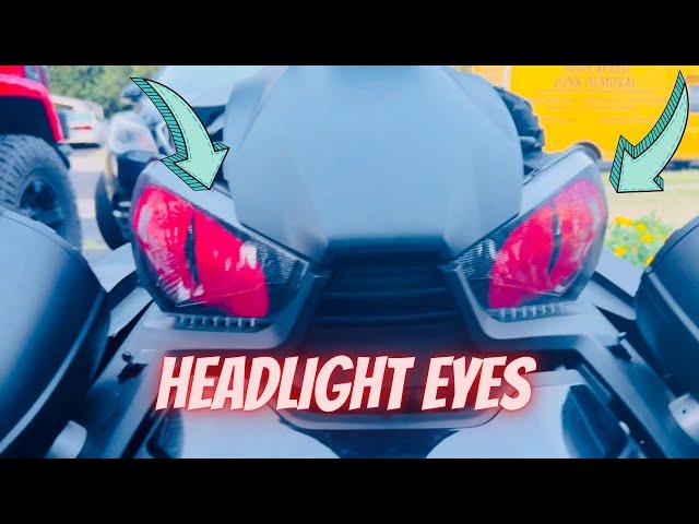 Can-Am Ryker Headlight eye Graphics Decal cover